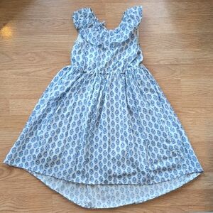 Tea Collection Blue and White Patterned Dress